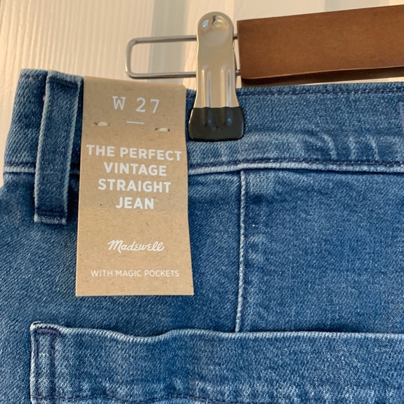 Madewell perfect vintage straight jean with split hem Size 27 - Picture 4 of 9